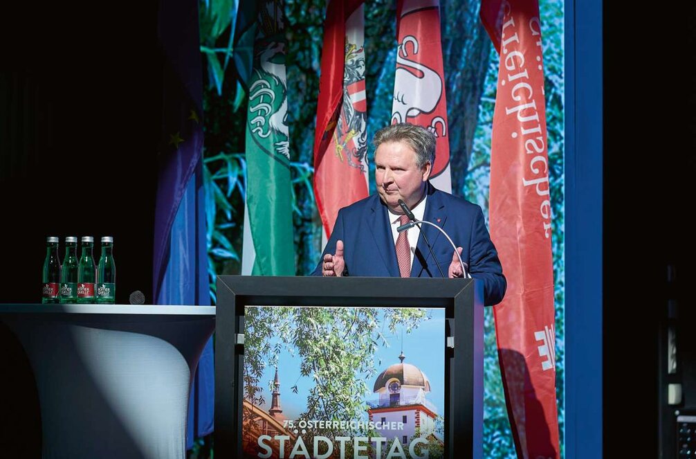 Bgm. Michael Ludwig hält eine Rede
