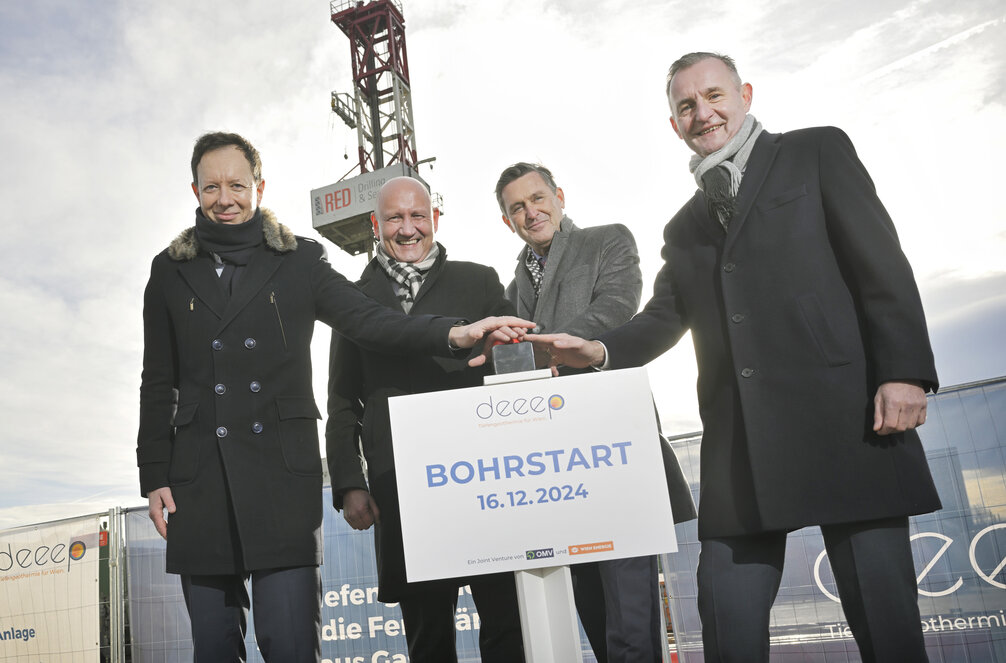 Wien Energie / Johannes Zinner Bohrstart 2024
