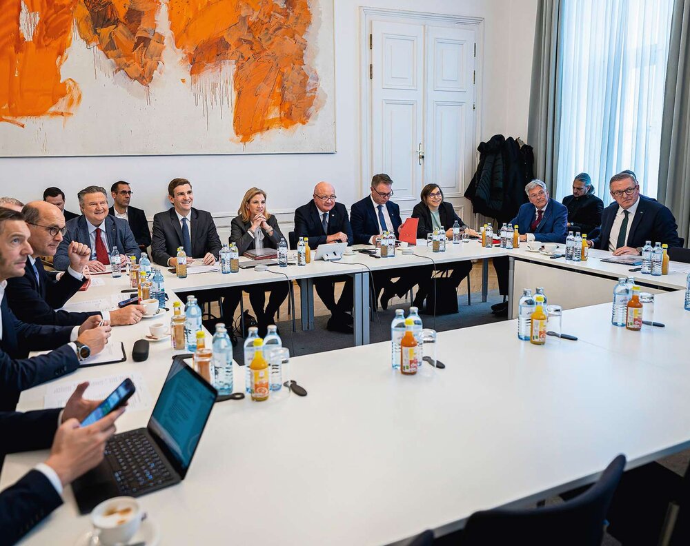 Treffen der Reformpartnerschaft im Bundeskanzleramt im Dezember 2025