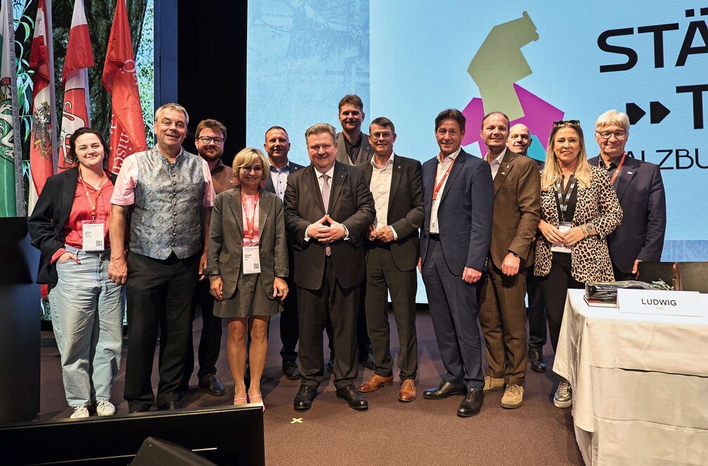 Städtebund-Landesgruppe Tirol mit Präsident Ludwig und GS Weninger